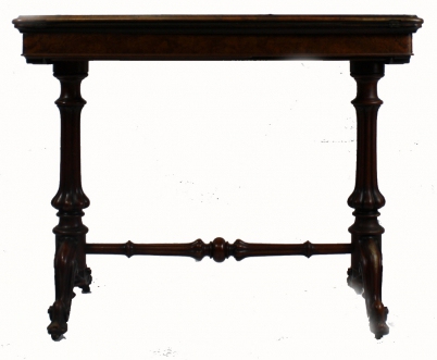 Appraisal: Victorian Burr Walnut games table height cm