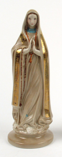 Appraisal: A GOLDSCHEIDER GLAZED PORCELAIN MADONNA Our Lady of Fatima American