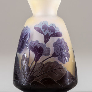 Appraisal: mile Gall French Vase cameo glass signed 'Gall ' to