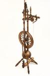 Appraisal: SPINNING WHEEL - th C Austrian rosewood spinning wheel with