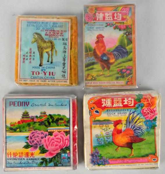 Appraisal: Lot of Firecracker Packs Includes Cock Brand Peony Cock Brand