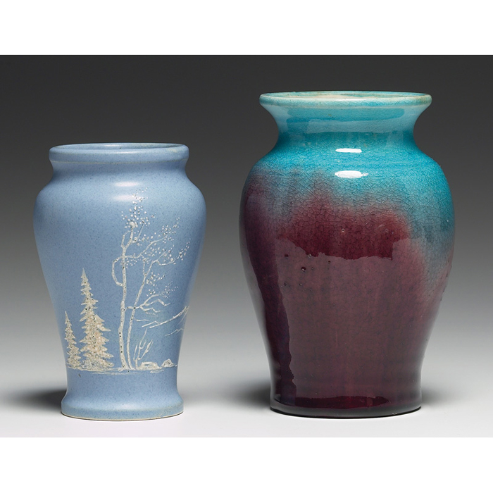 Appraisal: Rare Denver vase designed by Schiff shouldered form in a