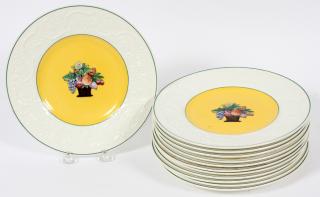 Appraisal: WEDGWOOD PORCELAIN LUNCHEON PLATES SET OF DIA Having a yellow