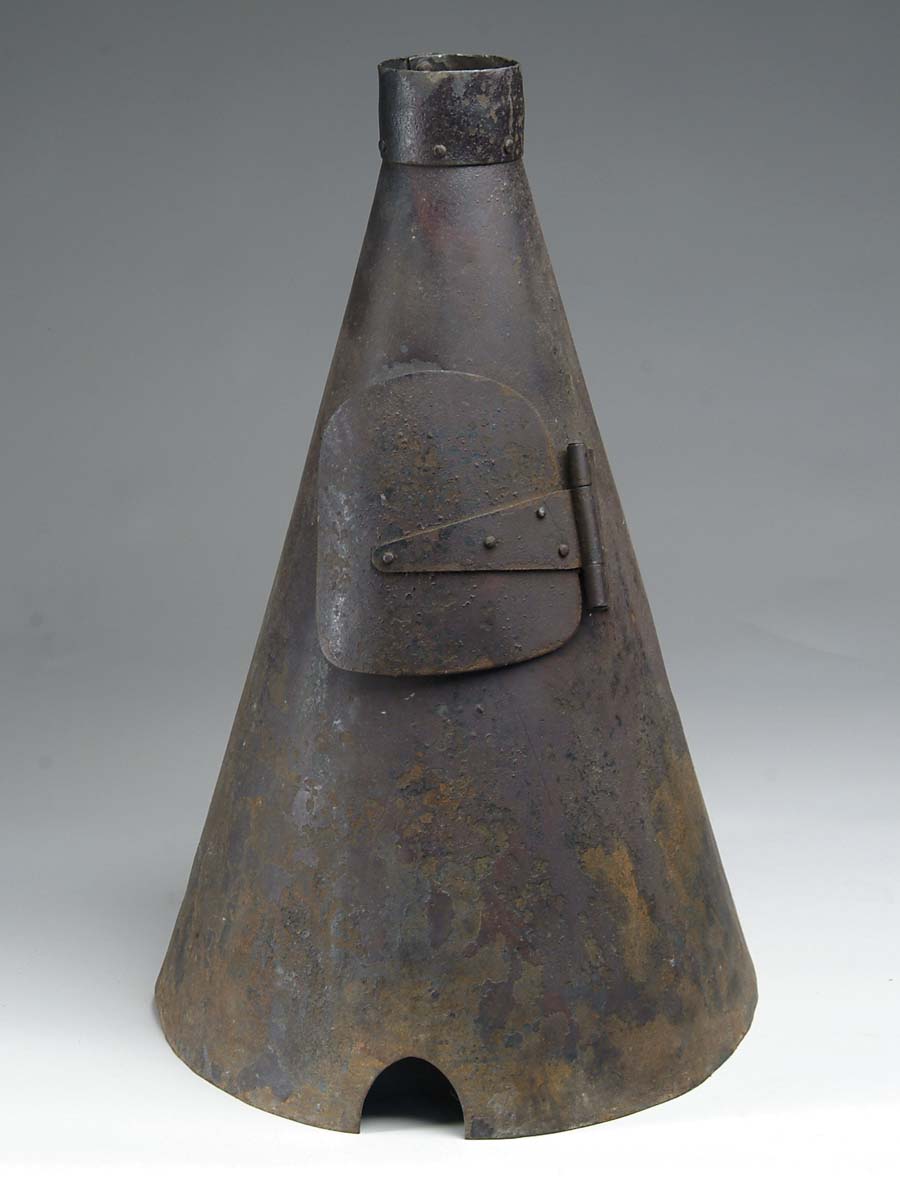 Appraisal: CIVIL WAR ERA SIBLEY STOVE high cone shape riveted iron