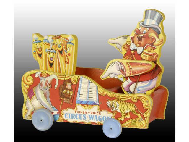 Appraisal: Fisher-Price Circus Wagon Toy Description When pulled bell sounds as