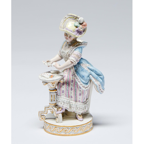 Appraisal: A Meissen figure of a card player late th c