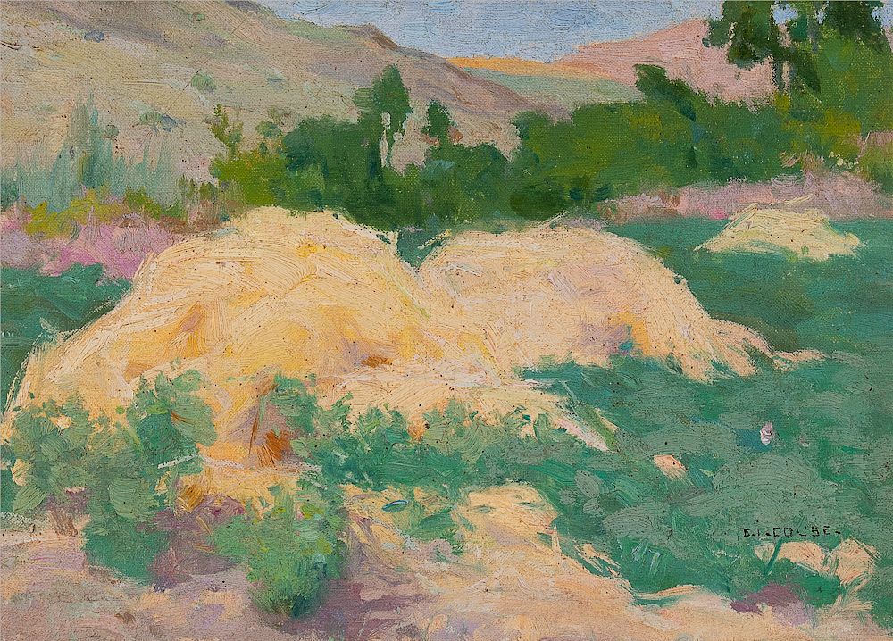 Appraisal: E I Couse Taos Landscape EANGER IRVING COUSE - Taos