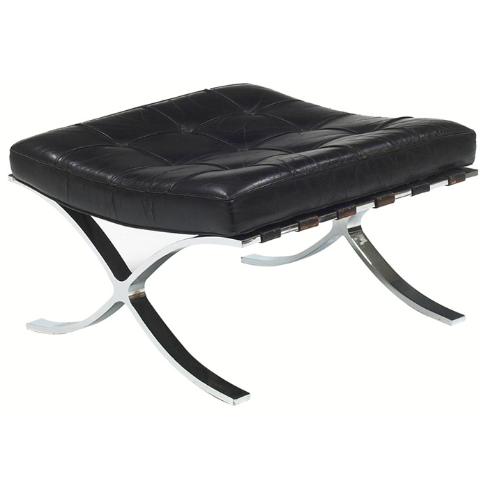 Appraisal: Mies van der Rohe Barcelona ottoman by Knoll original black