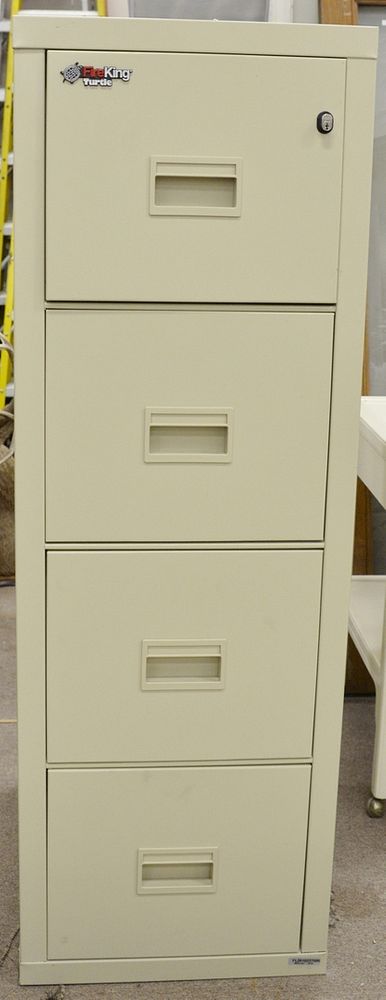 Appraisal: Fire King Fireproof four drawer file cabinet height inches Fire