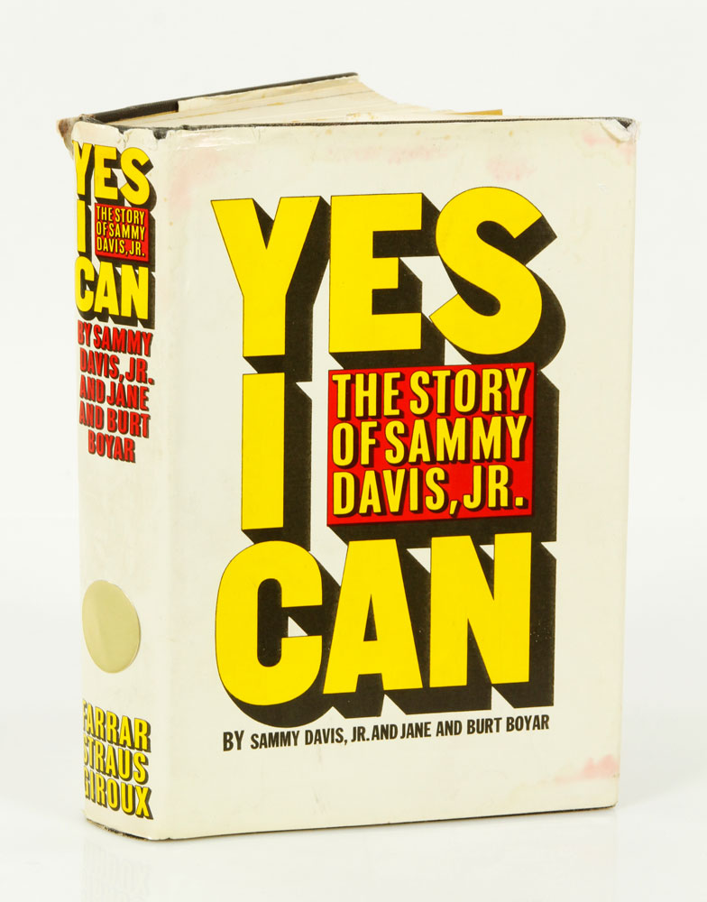 Appraisal: - Sammy Davis Jr Autographed copy of Yes I Can