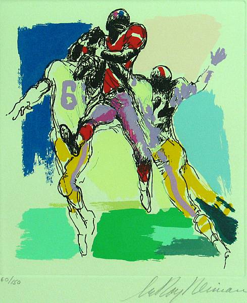 Appraisal: LeRoy Neiman American born The Football Suite The complete portfolio