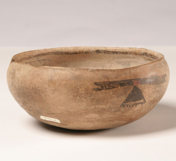 Appraisal: Native American painted pottery bowl found outside Socorro NM dia