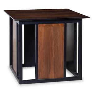 Appraisal: A Modern Wood and Parcel Ebonized End Table th st