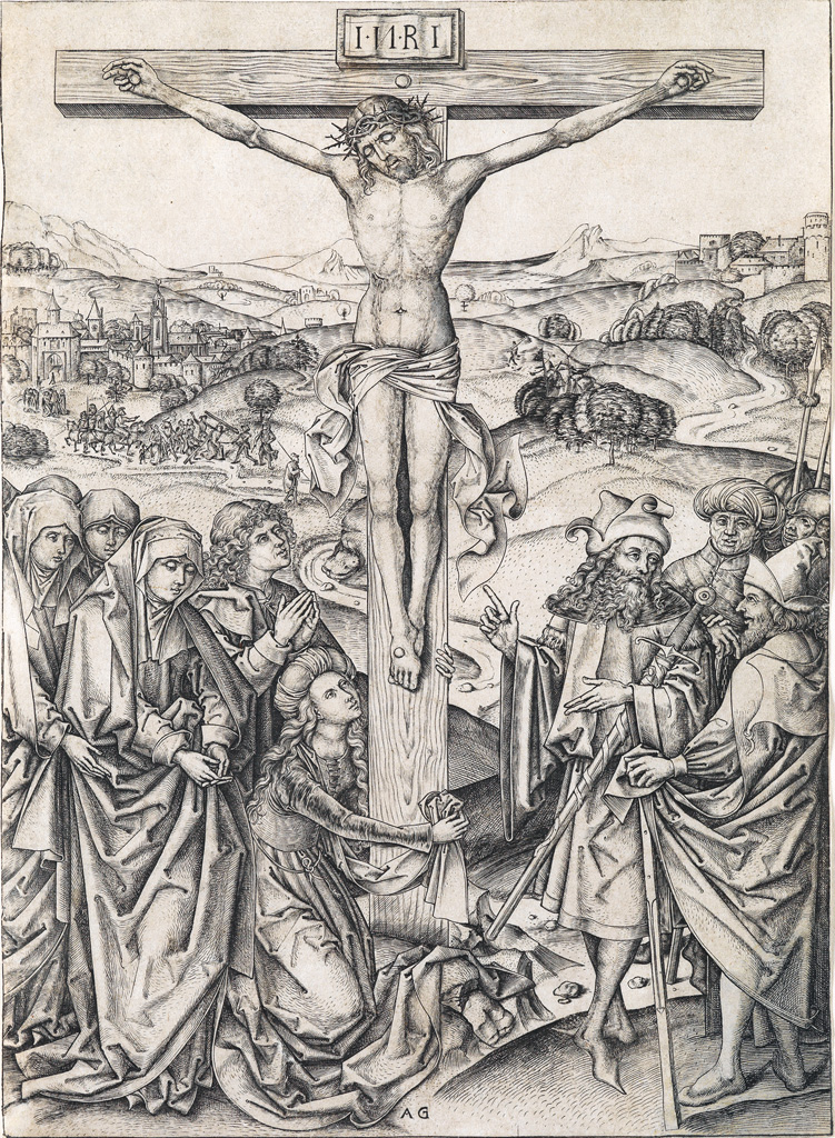 Appraisal: MASTER AG ALBRECHT GLOCKENDON The Crucifixion Engraving circa - x