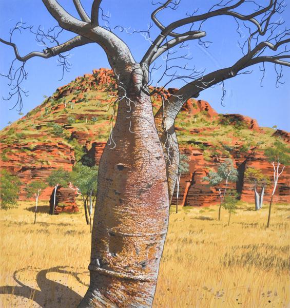 Appraisal: DAVID ROSE - Baobab Near Kununurra screenprint DAVID ROSE -