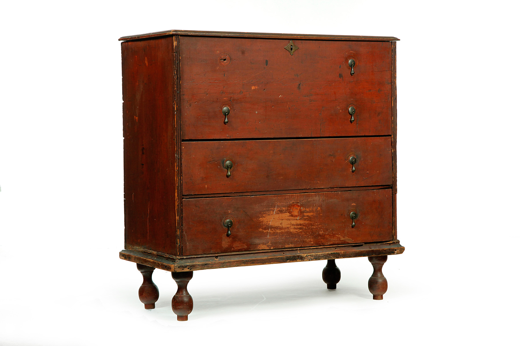 Appraisal: NEW ENGLAND WILLIAM AND MARY MULE CHEST Probably Rhode Island