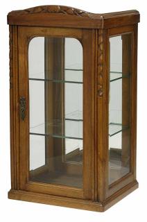 Appraisal: Art Deco Carved Walnut Hanging Cabinet circa carved crest and