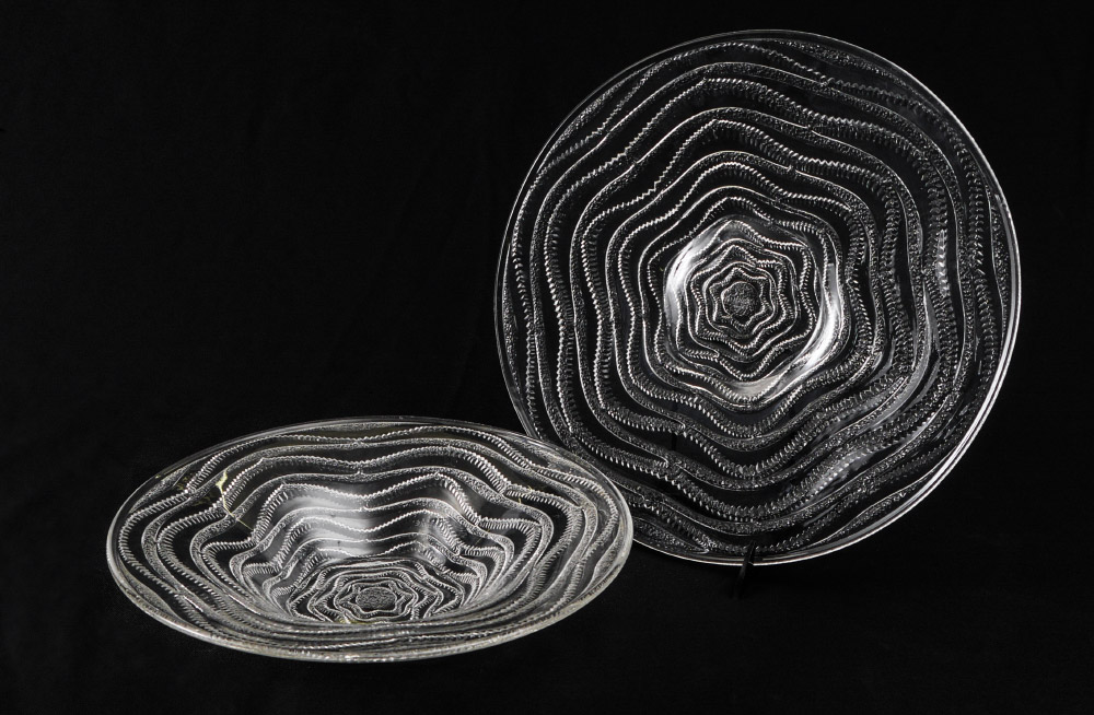 Appraisal: PIECE LALIQUE ANNECY BOWL AND PLATE pieces total in the