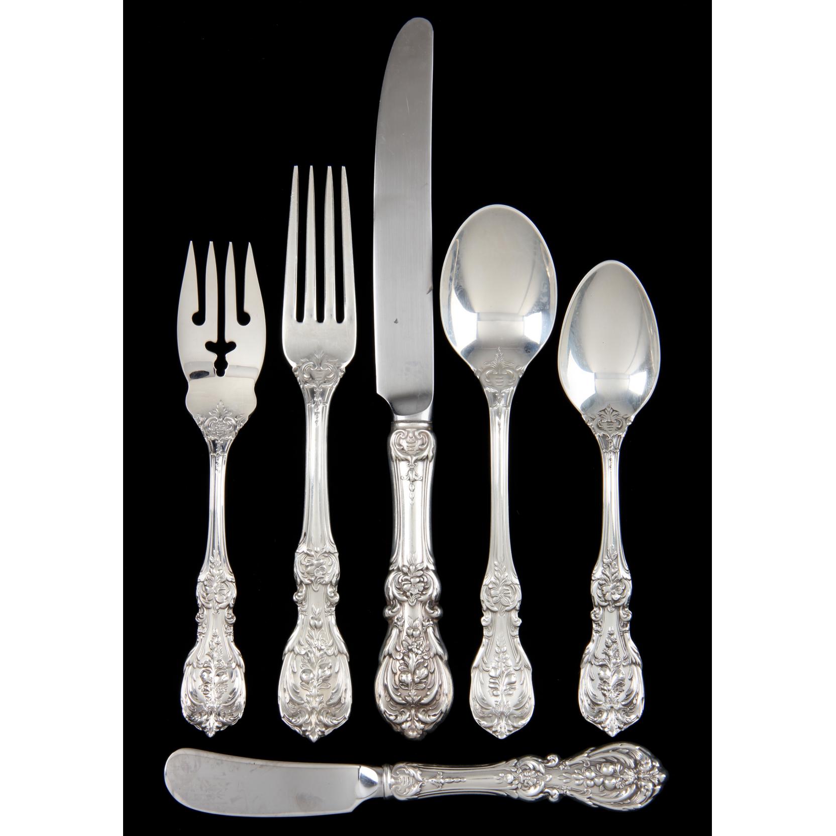 Appraisal: Reed Barton Francis I Sterling Silver Flatware Service pieces service