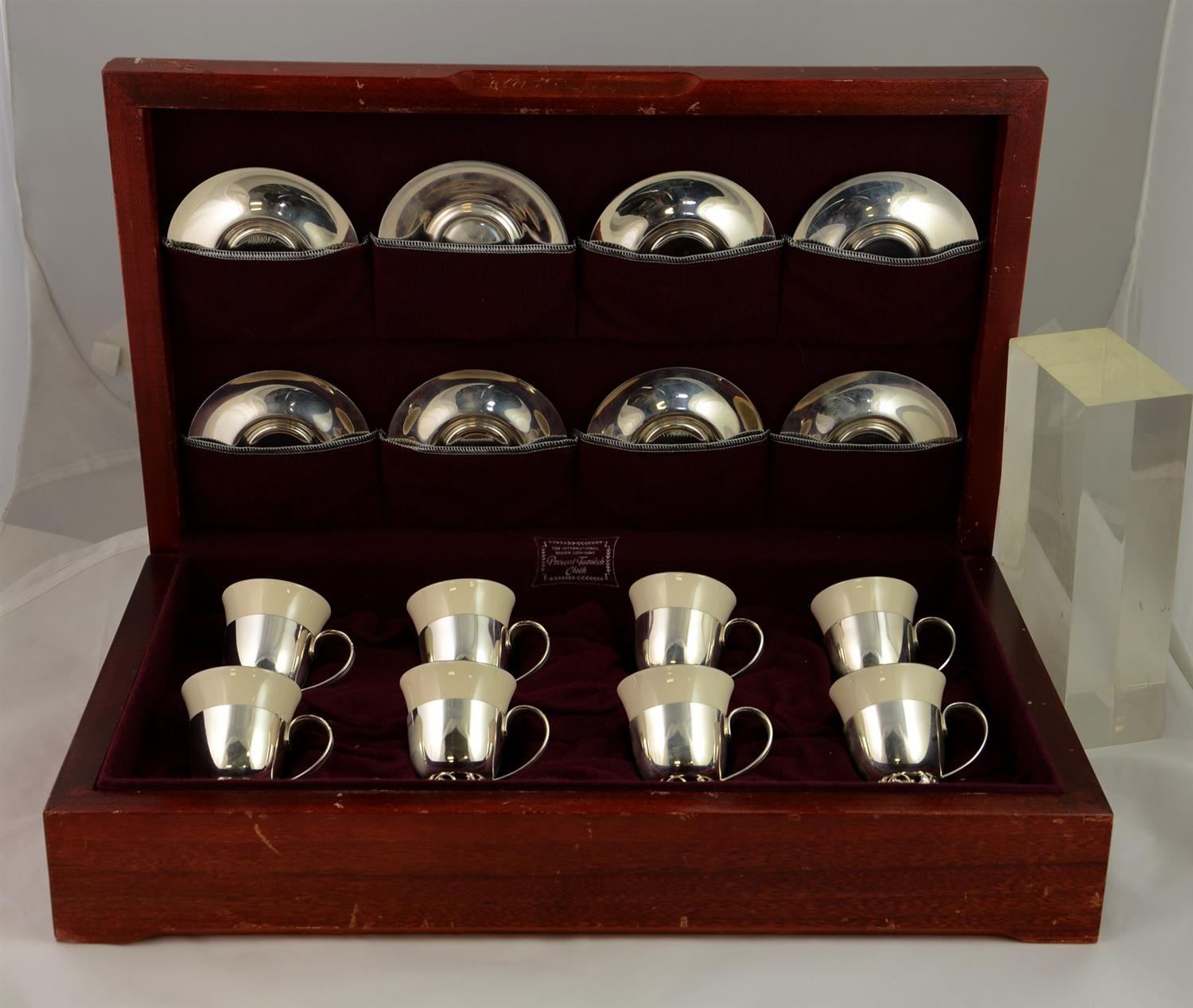 Appraisal: LaPaglia Design Sterling International Silver Co Demitasse Set in Original