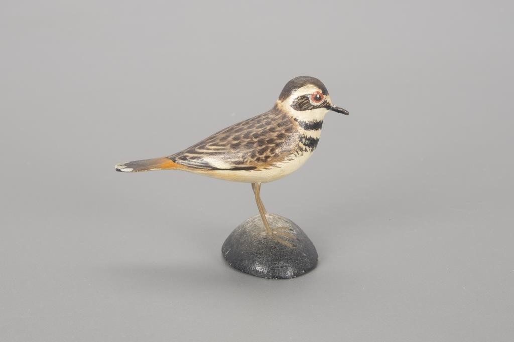 Appraisal: MINIATURE KILLDEER A Elmer Crowell - East Harwich MA c