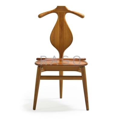 Appraisal: HANS WEGNER - JOHANNES HANSEN Valet chair Denmark s Teak