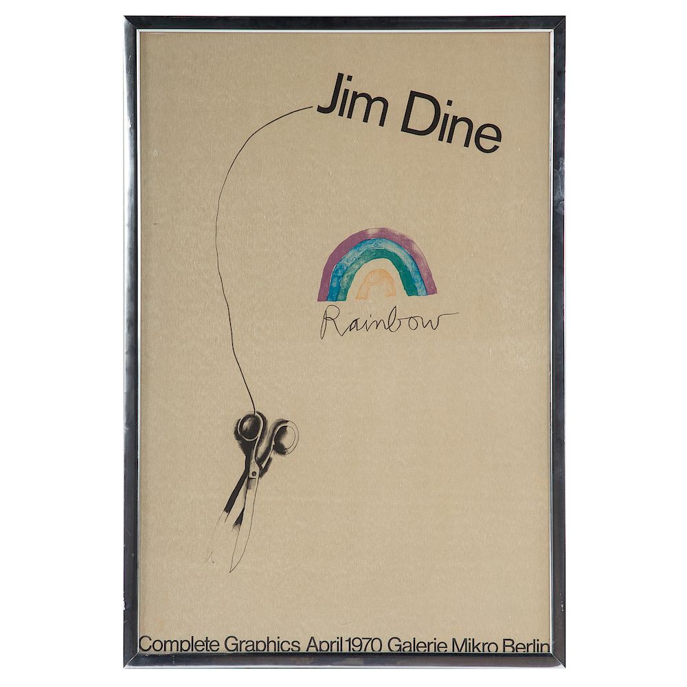 Appraisal: Jim Dine Rainbow American b Lithograph in colors signed size