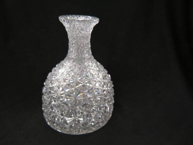 Appraisal: Cut Glass Carafe Russian Pattern brilliant period tall excellent