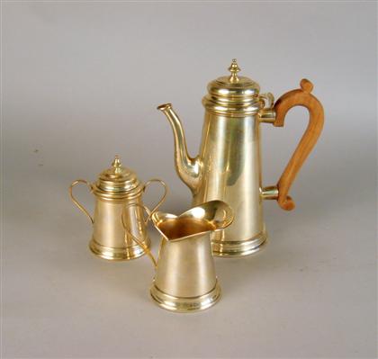 Appraisal: Argentinian three-piece sterling silver coffee service Comprising a coffee pot