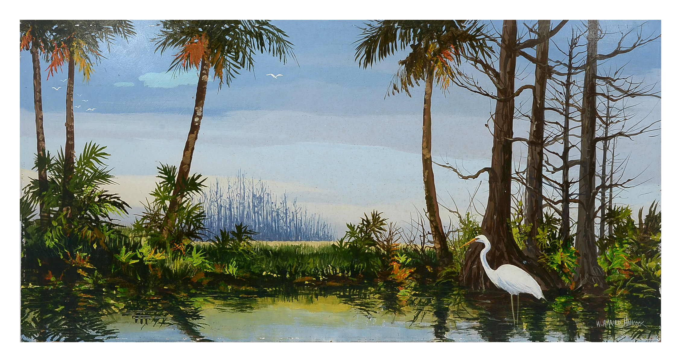 Appraisal: HANCOCK W Harold American - Ft Myers Florida Swamp Oil