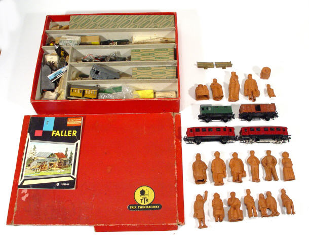 Appraisal: Boxed Trix train set including goods wagons track and also