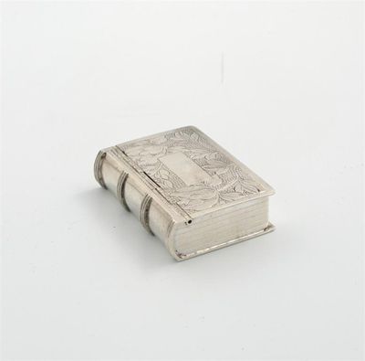 Appraisal: A th century Chinese export silver snuff box marked with