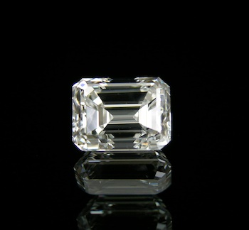 Appraisal: An Unmounted Carat Emerald Cut Diamond F Color VVS Clarity