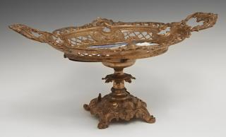 Appraisal: KPM Porcelain and Gilt Bronze Centerpiece th c KPM Porcelain