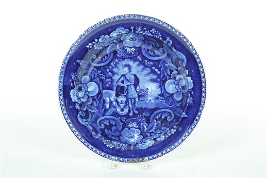 Appraisal: HISTORICAL BLUE STAFFORDSHIRE SOUP PLATE England nd quarter- th century