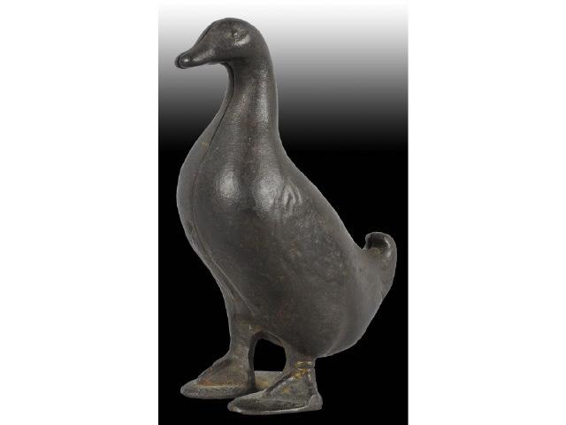 Appraisal: Cast Iron Duck Still Bank Description Made by AC Williams