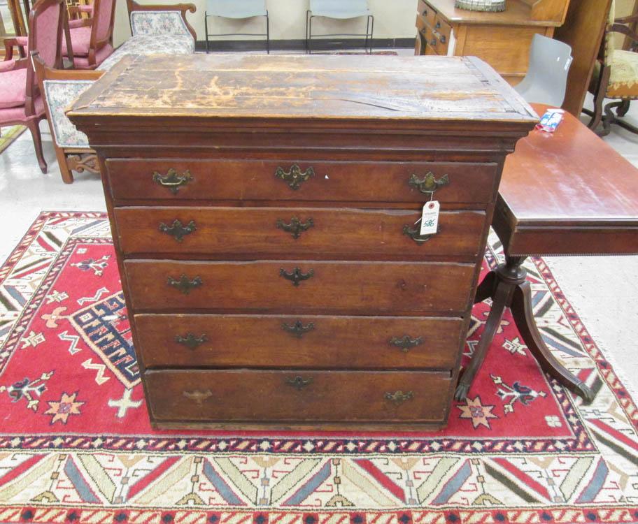 Appraisal: COUNTRY HIGHBOY TOP SECTION American late th early th century