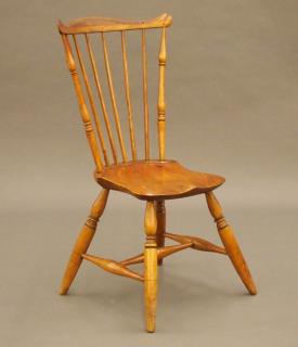 Appraisal: New England fan back Windsor side chair A late th