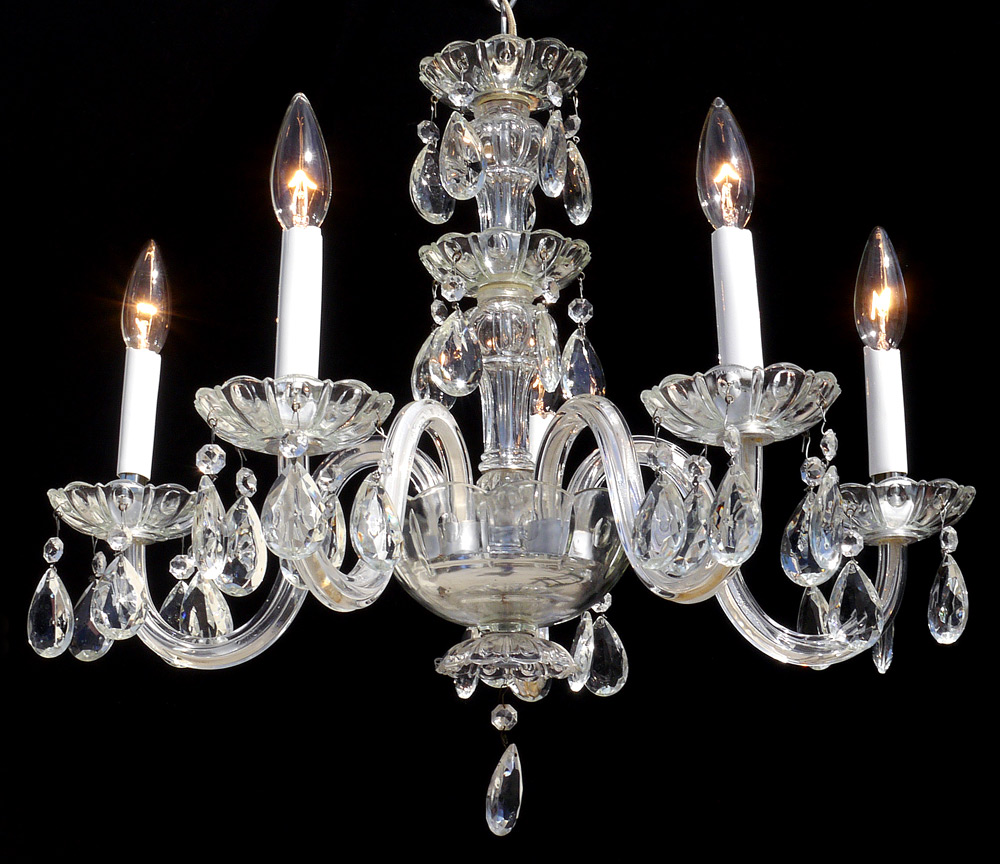 Appraisal: CRYSTAL CHANDELIER FROM THE ST PETERSBURG MUSEUM OF FINE ARTS