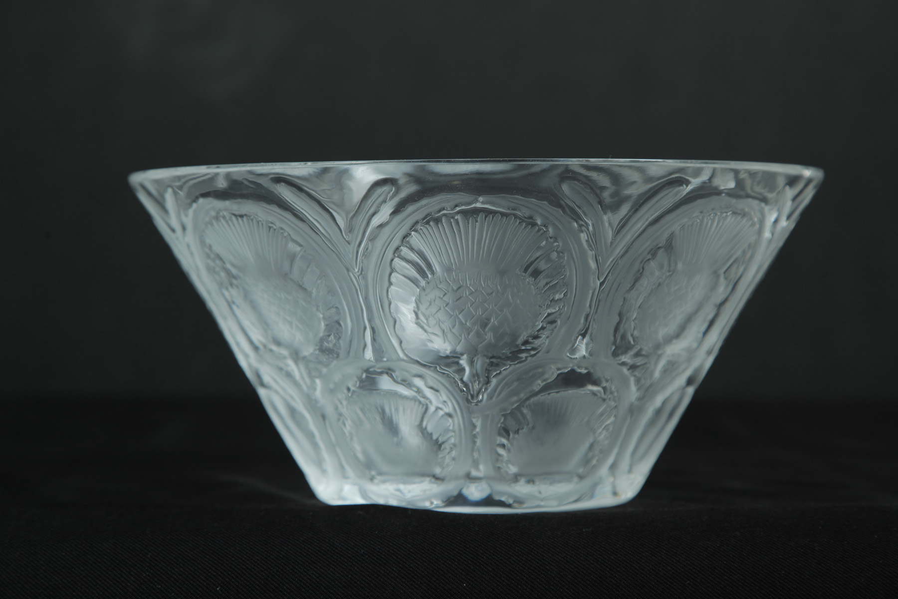 Appraisal: FOUR PIECES OF LALIQUE GLASS France mid th century Clear