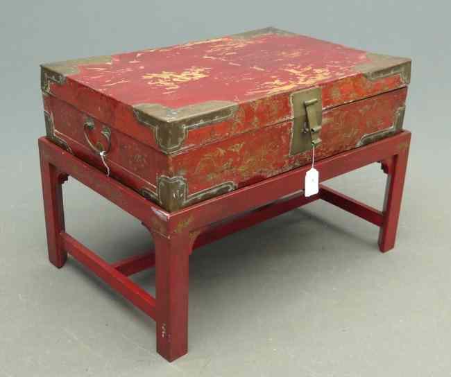 Appraisal: Asian chest on stand '' W '' D '' Ht