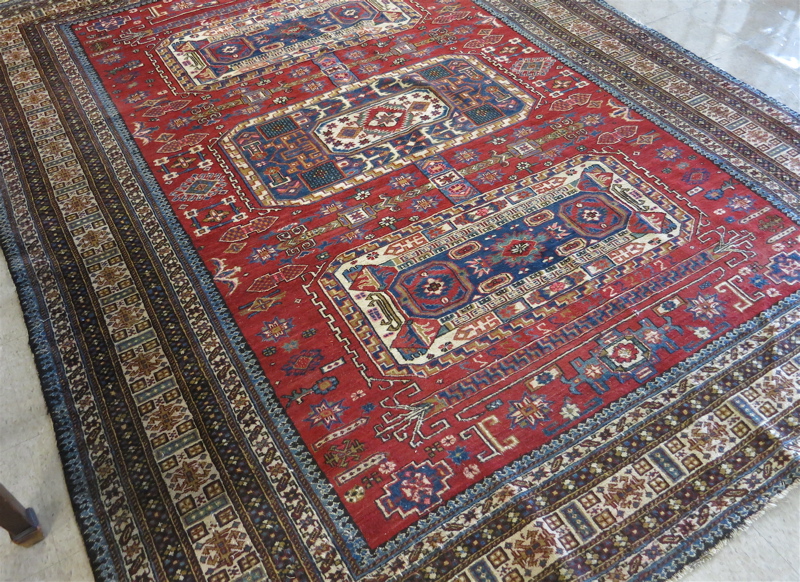 Appraisal: SEMI-ANTIQUE PERSIAN ARDABIL CARPET Ardabil Province northwestern Iran hand knotted