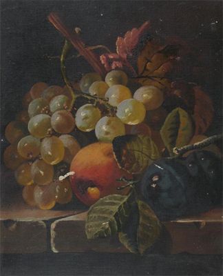 Appraisal: English School late th Century Still lifes of fruit A