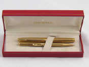 Appraisal: A gold plated Sheaffer fountain pen and a gold plated