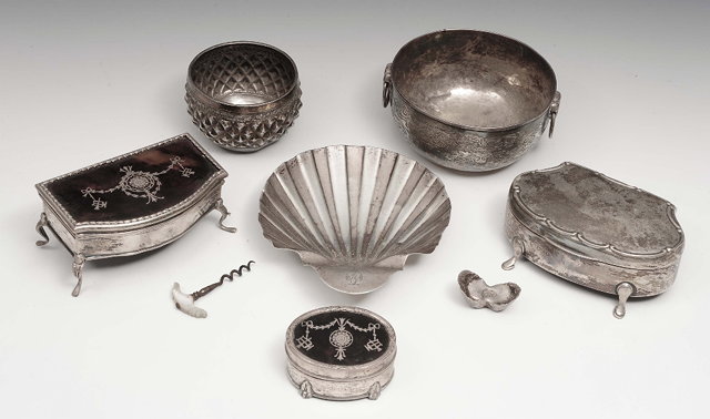 Appraisal: A collection of miscellaneous silver and other waresincluding a Victorian