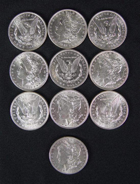 Appraisal: Half Roll coins of Morgan Dollars are dated -P and