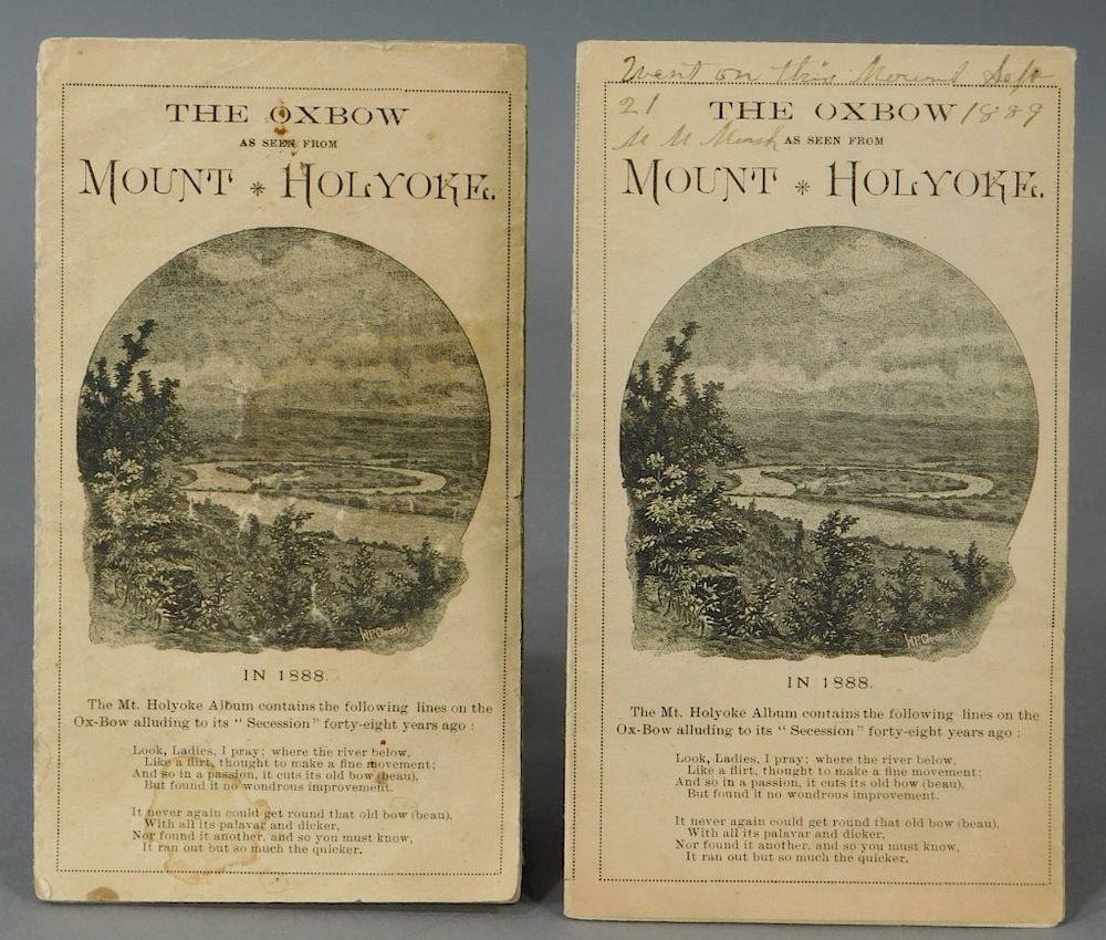 Appraisal: C Mount Holyoke Fold Out Scenic Pamphlet Books United States