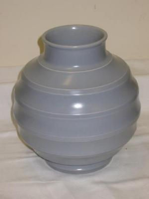 Appraisal: A KEITH MURRAY WEDGWOOD VASE of reeded globular form covered