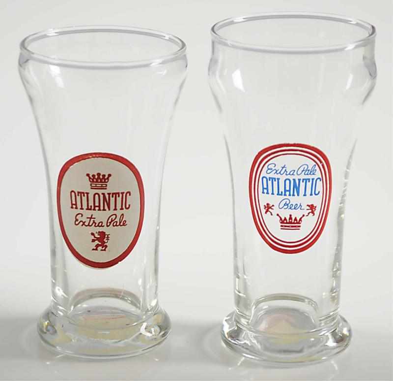 Appraisal: Lot of Atlantic Beer Glasses Rare sham in great condition