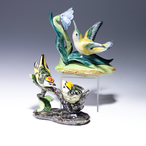 Appraisal: Two STANGL figures to include a Kinglet Family and a